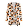 thumbnail image 5 of IYYVV Halloween Cardigan Pumpkin Goast Witch 2026 Halloween Sweaters for Women Long Sleeve Oversized Cardigan Khaki S, 5 of 7