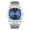 Silver Case Dark Blue Surface, variant on New waterproof luminous men's watch, business trendy fashion dual calendar quartz wristwatch, men's fashion watch