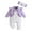 Purple-01, variant on Owordtank Newborn Baby Girl Clothes Floral Outfit Ruffle Long Sleeve Romper Infant Fall Winter Jumpsuit with Headband