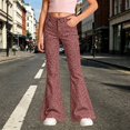 thumbnail image 4 of Tiijoy Girls Stylish Leopard Print Flared Pants Casual Slim Fit Pants, Size 5-16, 4 of 5