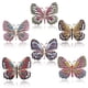 thumbnail image 4 of Broche de mariposa con revestimiento de aleación de diamantes de imitación de colores a la moda, broche de animal, accesorios femeninos, 4 of 6