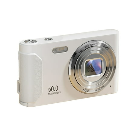 Digital Camera for Beginners Qwtwty CCD High Definition Macro Digital Camera 16X Zooms 2.4 Inch IPS Screen 800W Effectivepixel Recording Selfie Beauty Filter Camera