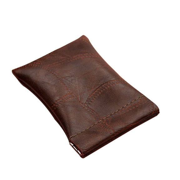 PU Leather Coin Purse Earbuds Key Wallet Keyring Holder Pouch for Women Men