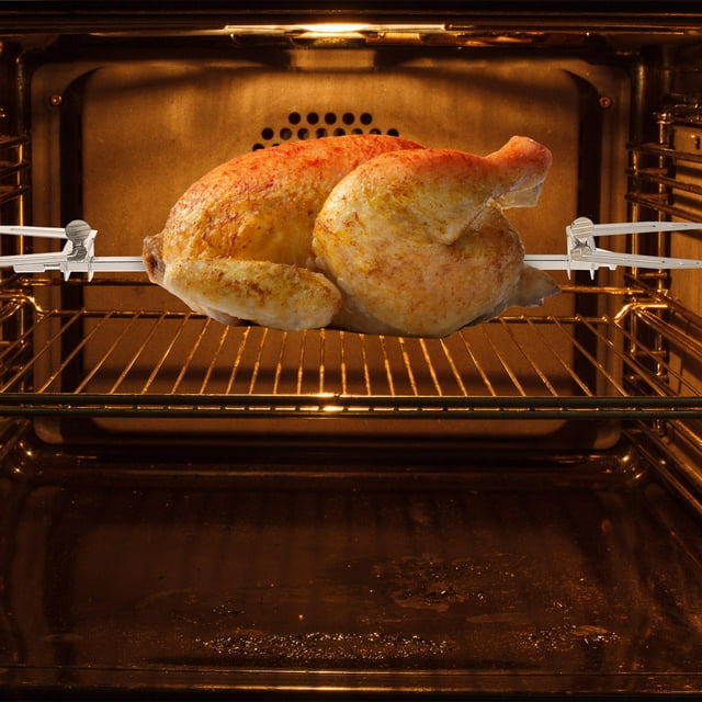 TEHAUX Fourchette de Friteuse Poulet Rôti Acier Inoxydable de Qualité Alimentaire Fourchette de Friteuse à Air Chaud 1 Ensemble