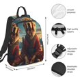 thumbnail image 4 of Daiia Meditating Golden Retriever School Backpack for Men and Women Lightweight Backpack Durable Backpack Water-Resistant,Travel,Work Bag, 4 of 9
