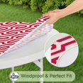 thumbnail image 5 of Artistic Tablecloth Featuring Modern Minimalist Abstract and Geometric Patterns, Colorful Tie Dye, Psychedelic Art and Rainbow Gradient for Chic Dining, 5 of 7