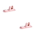 thumbnail image 2 of stanreset 2-in-1 Wall Mounted Punch-free Mops Hanging Pipe Hooks Anti-skid Storage Rack Moisture-proof Clip Rag Hanger Bathroom Pink Pink 2Set, 2 of 6