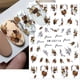 thumbnail image 2 of Lace Flower Leaf Nail Sticker Paddy Geometric Line 3D Cute Gloves Walking Stick Bowknot Autumn Winter Christmas Nail Decoration, 2 of 4