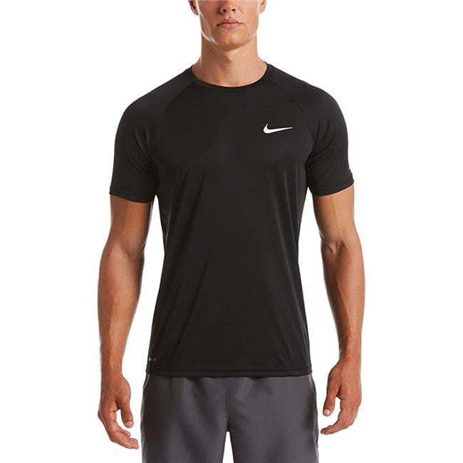 Nike NESSA586-001-XL Men Essential Short Sleeve Hydroguard T-Shirt ...