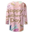 thumbnail image 4 of BLTIBY Mama Shirts for Women Mothers Day Mommy Mom Graphic Short Sleeve Round Neck T Shirts Casual Pullover Tops Tee Gifts 2025 Pink 2 M, 4 of 5