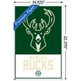 thumbnail image 2 of NBA Milwaukee Bucks - Logo 21 Wall Poster, 14.725" x 22.375", 2 of 3