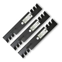 Terre Products, 3 Pack Mulching Lawn Mower Blades, Inch Deck, Compatible with LA130, LA140, LA145, LA155, LA165, Replacement for GX21784, GY20852, GX21786, AM141035