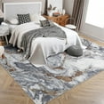 thumbnail image 3 of 8'x10' Boho Vintage Area Rug – Soft Modern Abstract Design, Machine Washable Non-Slip Carpet for Living Room, Farmhouse, Kids Room & Dining Room Gray, 3 of 7