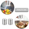 thumbnail image 4 of 2 Pcs Spice Jar Salt Pepper Shaker BBQ Spice Storage Container for Salt Powder Sugar Cinnamon Pepper, 4 of 4