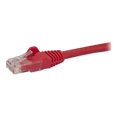 thumbnail image 3 of StarTech.com Câble Ethernet CAT6 de 20 Pi, Cordon de Pose PoE RJ45 Sans Accroc 10 Gigabits 650 MHz 100 W, Câble Réseau UTP CAT 6 10 Gbe avec Soulagement des Taches, Rouge, Testé par Fluke/le Câblage Est Certifié UL/TA - Catégorie 6 - 24AWG (N6PATCH20RD) - Câble de Pose - RJ-45 (m) vers RJ-45 (m) - 20 Pi - UTP - CAT 6 - Moulé, Sans Accroc - Rouge, 3 of 3