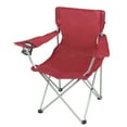 thumbnail image 2 of Ozark Trail Basic Quad Folding Camp Chair with Cup Holder, Red, Adult, 2 of 10