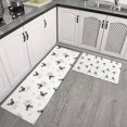 thumbnail image 2 of Pug and Footprints Kitchen Rugs Sets Of 2,Anti Fatigue Kitchen Mat Rugs Non Slip Washable,Decorative Kitchen Floor Mats for Kitchen,Sink,Laundry,17"x30"+17"x47", 2 of 7