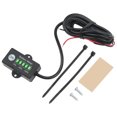 thumbnail image 3 of Battery Voltage Gauge, 5 LED Display Auto Recognition 12V 24V Battery Capacity Meter  For RV For Club Car For Chainsaw, 3 of 8