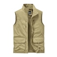 thumbnail image 5 of Purcolt Men's Vests Comfortable Casual Sleeveless Softshell Outdoor Jacket Loose Fit Full Zipper Vests for Fishing Cycling Skiing Vacation, 5 of 9