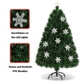 thumbnail image 5 of Gymax 6' Pre-Lit Multi-Color Lights Fiber Optic Artificial Christmas Tree with Snowflakes, 5 of 10