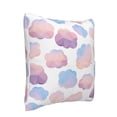 thumbnail image 3 of LNWH Powder Blue Cloud Throw Pillow Covers, Square Soft Linen Decorative Pillow Cases, 16"x16", 3 of 8