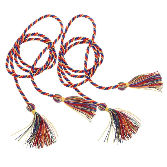 Raindrops 2 Pcs Braided Graduation Cord Graduation Honor Rope 175.00X2.00X1.70CM