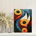 thumbnail image 2 of Abstract Mosaic Circle Canvas Painting Wall Art for Living Room， Bedroom， Office， Dining Room， and Hallway, 2 of 8