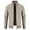 Beige, variant on NARABB Sales Men's Cardigan Zip-Up Jacket Winter Stand Collar Sweater Fleece Jacket