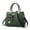 Green, variant on Women's PU Leather Satchel Bag, Cute Bow Top Handle Shoulder Tote, Green, 1pc