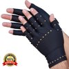 Anti Arthiritis Pain Relief Real Copper Infused Strong Grip Heavy Duty Fingerless Gloves - M