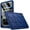 Navy Blue, variant on Poetic TurtleSkin Case for iPad Pro 11 Inch 2024 M4 5th Gen, Heavy Duty Shockproof Rugged Kids Friendly Drop Protection Silicone Cover Case, Red