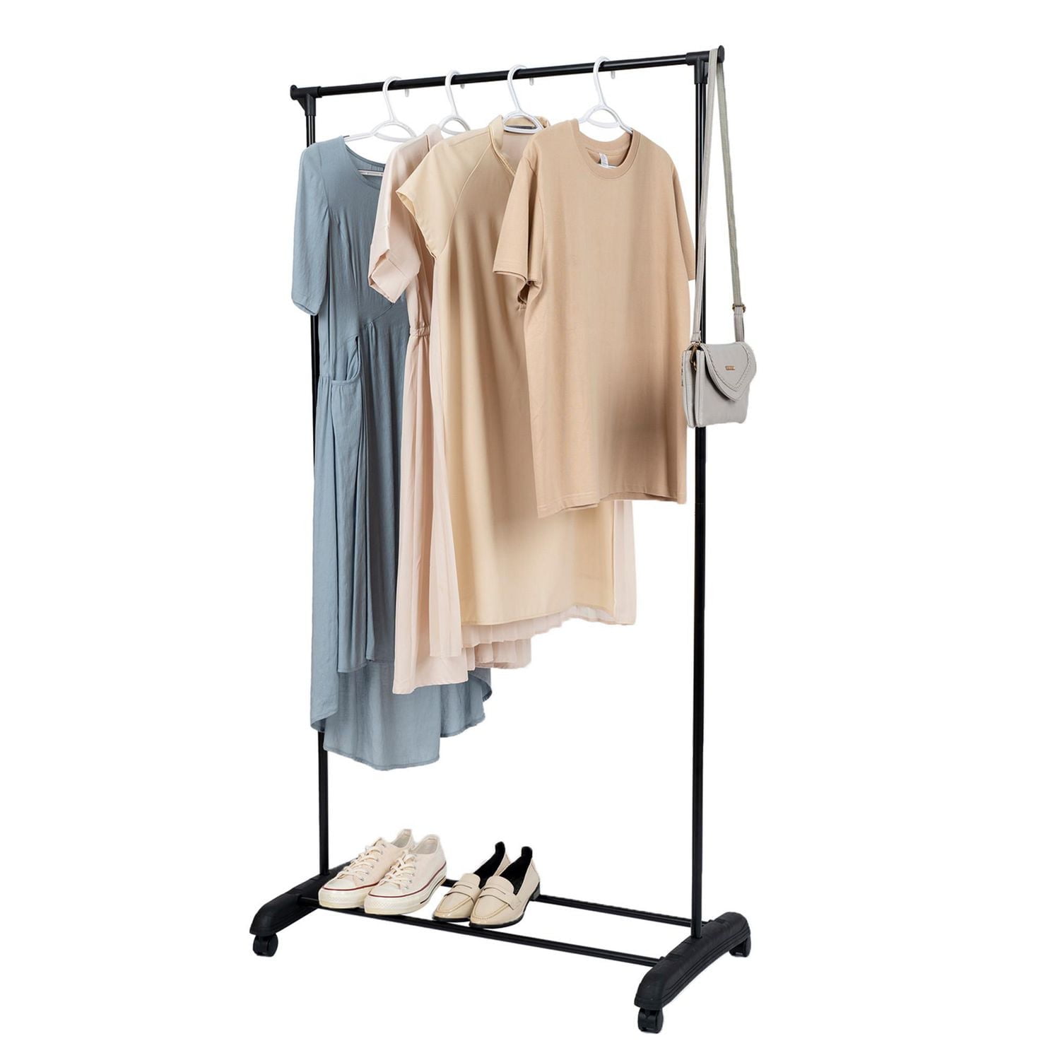 Mainstays Porte-vêtements simple tige simple, noir