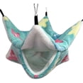 thumbnail image 1 of Hamaca pequeña para mascotas, jaula, nido, hamaca acogedora, cama colgante para dormir, nuestro hámster, hurón, loro, conejillo de indias (verde 1,34 * 34 cm), 1 of 5