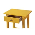 thumbnail image 3 of Home Furniture Modern Dalton 1-Drawer Yellow Nightstand (28"H X 14"W X 18"D), 3 of 6