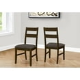thumbnail image 1 of Monarch Specialties Dining Chair, 37" Height, Set Of 2, Upholstered, Side, Dining Room, Kitchen, Brown Solid Wood, Brown Fabric, Transitional, 1 of 9