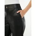 thumbnail image 4 of Sofia Jeans Women's High Rise Faux Leather Jogger Pants, 4 of 6