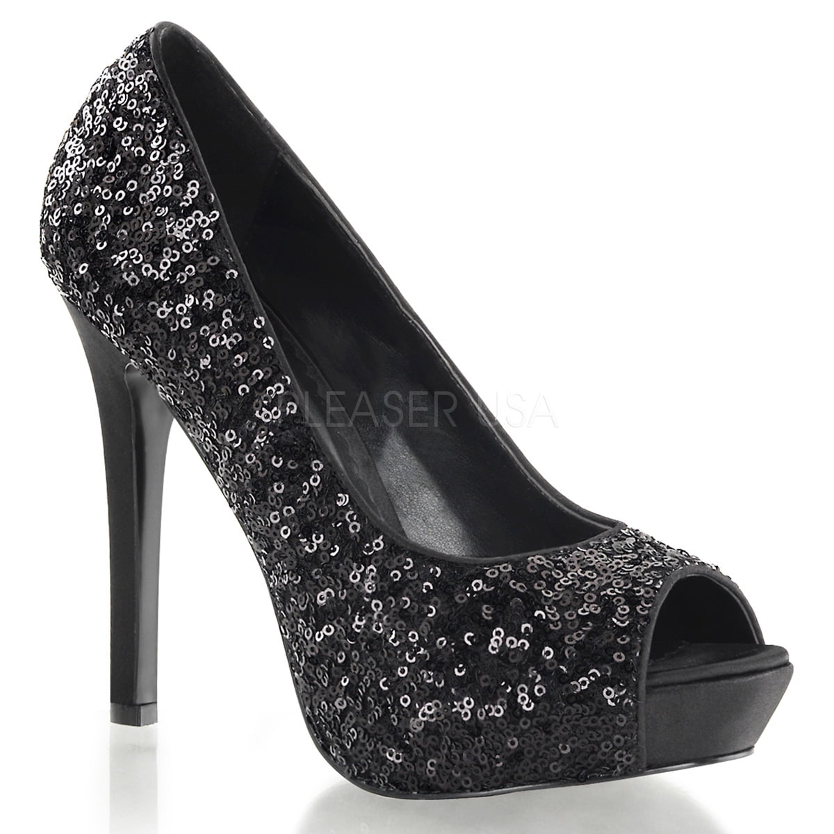 shoes for black sequin dress