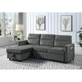 thumbnail image 4 of Home Square 4-Piece Set with Velvet Sleeper Sofa and Coffee Table Set, 4 of 13