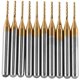 thumbnail image 1 of Brocas de enrutador CNC JAMW 10 uds 3.175mm 1mm Carburo de tungsteno, 1 of 5