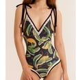 thumbnail image 3 of Lopeceal Women's One Piece Swimsuit Floral Print Bathing Suit Tummy Control Reversible Tie Shoulder Swimming Swimwear Suits, 3 of 8
