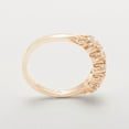 thumbnail image 4 of LBG British Made 14k Rose Gold Cubic Zirconia Womens Band Ring - 33 size options - Size 8.25, 4 of 7
