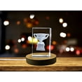 thumbnail image 1 of Australian Open Crystal Trophy Keepsake Fun Sports Gift for Tennis Fans, 1 of 4