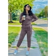 thumbnail image 3 of PRETTYGARDEN Women's Spring Fall 2 Piece Lounge Outfit Long Sleeve Crewneck Pullover Tops High Waisted Pants Set Tracksuit, 3 of 6