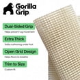 thumbnail image 3 of GORILLA GRIP Slip Resistant Rug Gripper Pads for Hard Floors, Keep Rugs in Place, 2x3 Feet, 3 of 10
