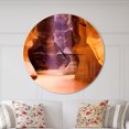 thumbnail image 2 of Designart 'Upper Antelope Canyon ' Modern wall clock, 2 of 6