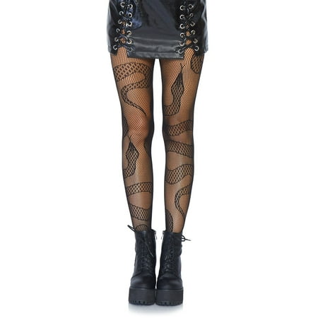 Leg Avenue Vintage Pantyhose - Leg Avenue Women's Snake Fishnet Tights