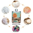 thumbnail image 6 of Yayeee 2 Pack Qtip Holder Bathroom Cotton Swab Canister with Lid Clear Dispenser Set, Retro UFO, 6 of 6