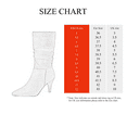 thumbnail image 6 of Dream Pairs Women Pointed Toe Mid Calf Boots Stiletto High Heel Slouch Zipper Boots KIMLY RED/SUEDE Size 10, 6 of 6