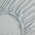 thumbnail image 3 of Linen Blend 4-Piece Sheet Set, Cooling & Breathable TENCEL™ Lyocell & Linen Blend, Queen, Blue, 3 of 7