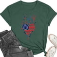 thumbnail image 5 of Womens American Flag Shirt 4th of July Shirts USA Patriotic Tee Tops, 5 of 6